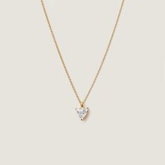 Nangi fine jewelry - white lab-grown diamond necklace in gold