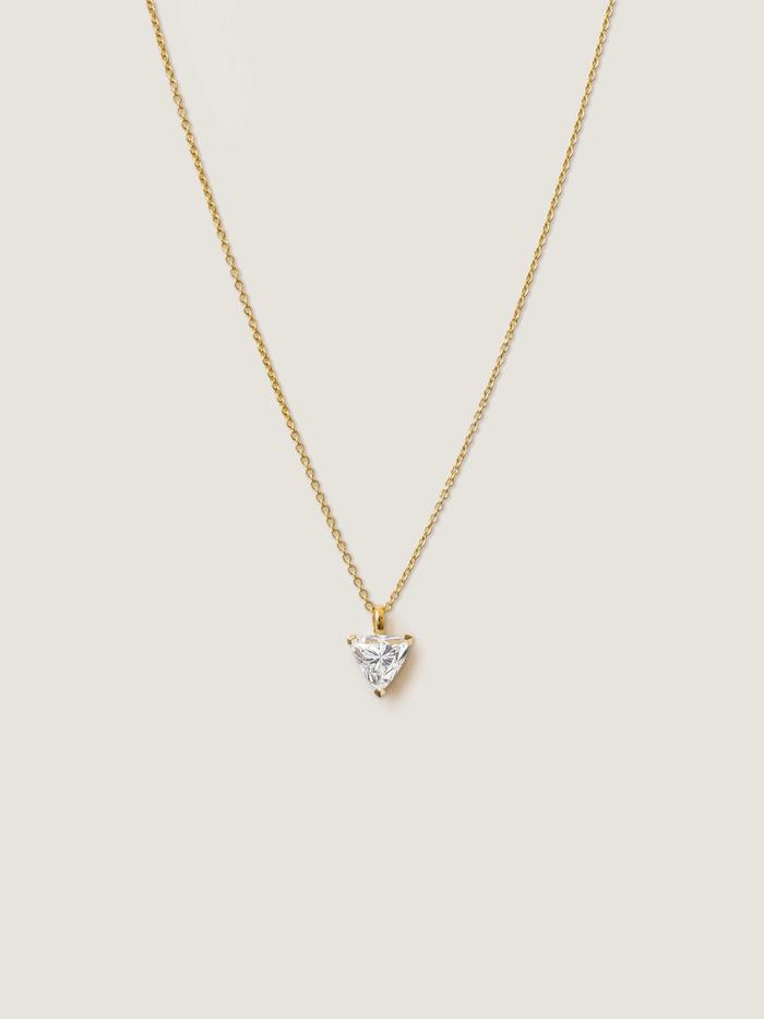 Nangi fine jewelry - white lab-grown diamond necklace in gold