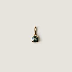 Nangi fine jewelry - green pendant in yellow gold