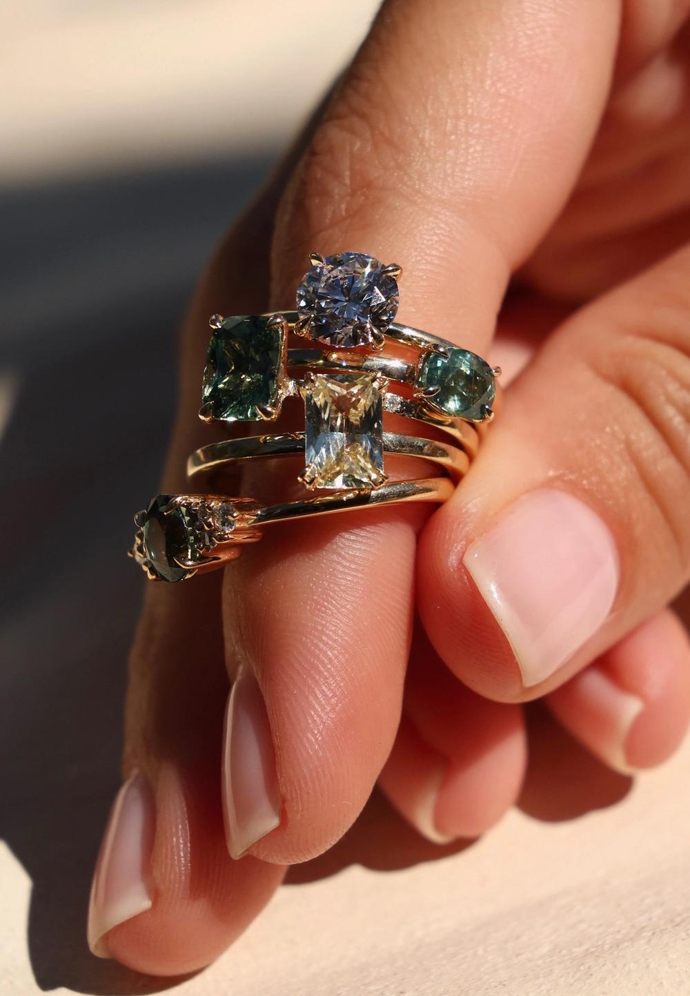 Rare Gem Engagement Rings