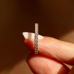 Nangi fine jewelry - white lab-grown diamond ring in gold