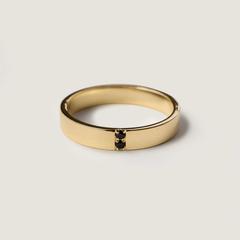 Nangi fine jewelry - black sapphire ring in gold