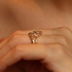Nangi fine jewelry - white ring in gold