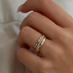 Nangi fine jewelry - lab-grown diamond ring in gold