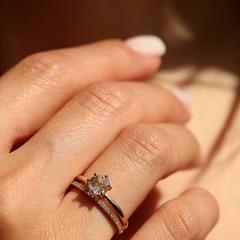 Nangi fine jewelry - white moonstone ring in yellow gold