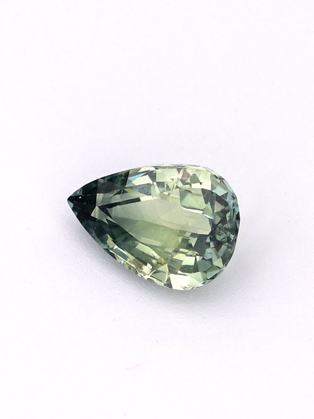 1.12 ct Bicolored, Pear Cut Sapphire