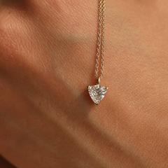 Nangi fine jewelry - white lab-grown diamond necklace in gold