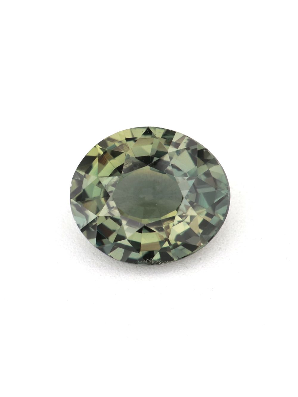 Sage Leaf Sapphire — 0.75 ct Oval Cut
