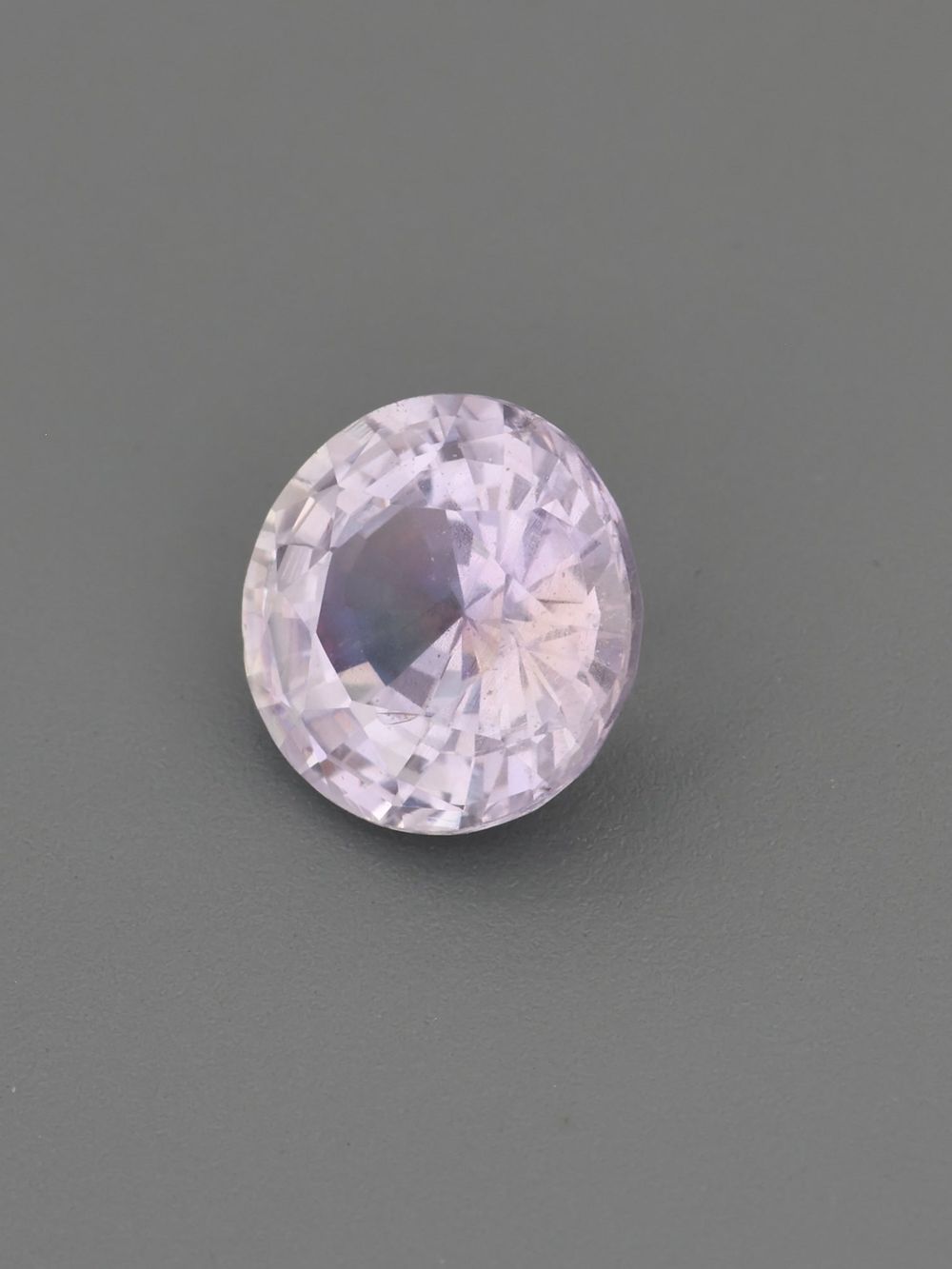 Lilac Haze Sapphire — 0.75 ct Round Cut