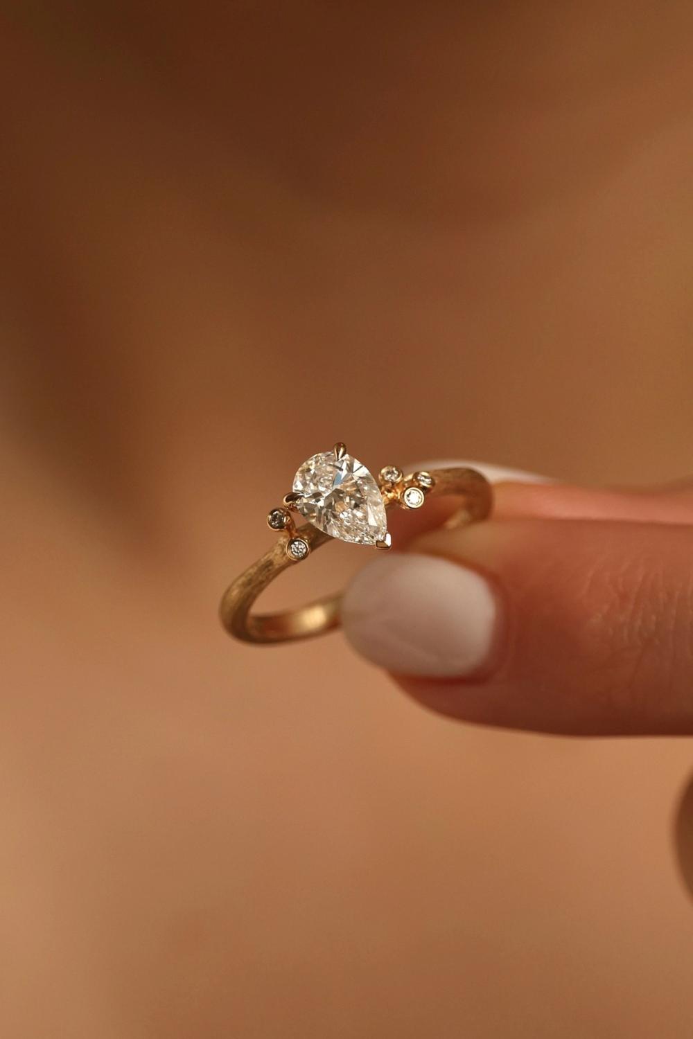 Custom Diamond Gold Ring - Nangi
