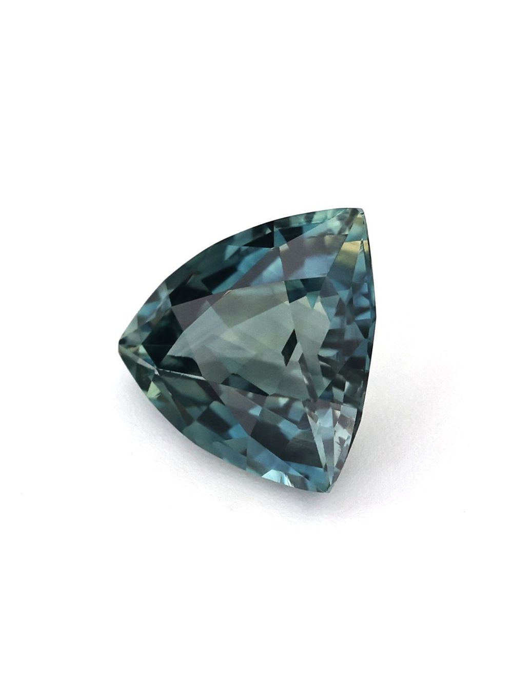 1.50 ct Teal, Trillion Sapphire