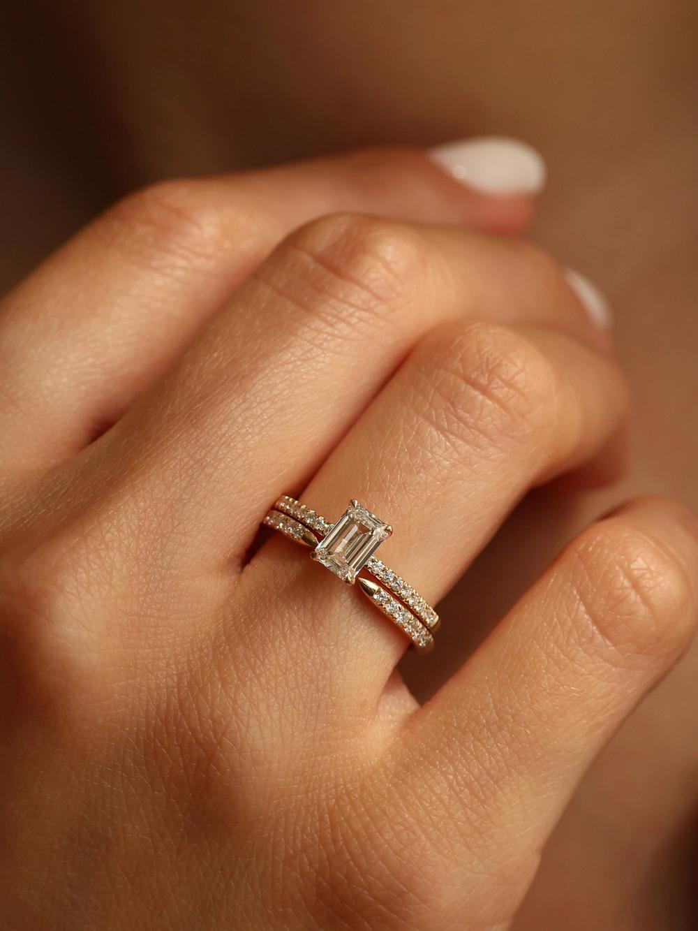 Diamond Snake Tail Ring