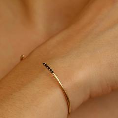 Nangi fine jewelry - white lab-grown diamond bracelet in gold
