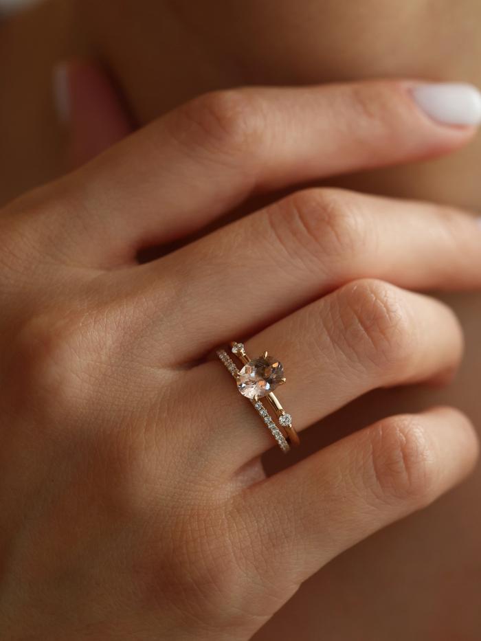 Nangi fine jewelry - champagne ring in yellow gold