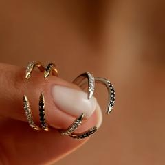 Nangi fine jewelry - white lab-grown diamond ring in white gold