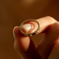 Nangi fine jewelry - white ring in gold