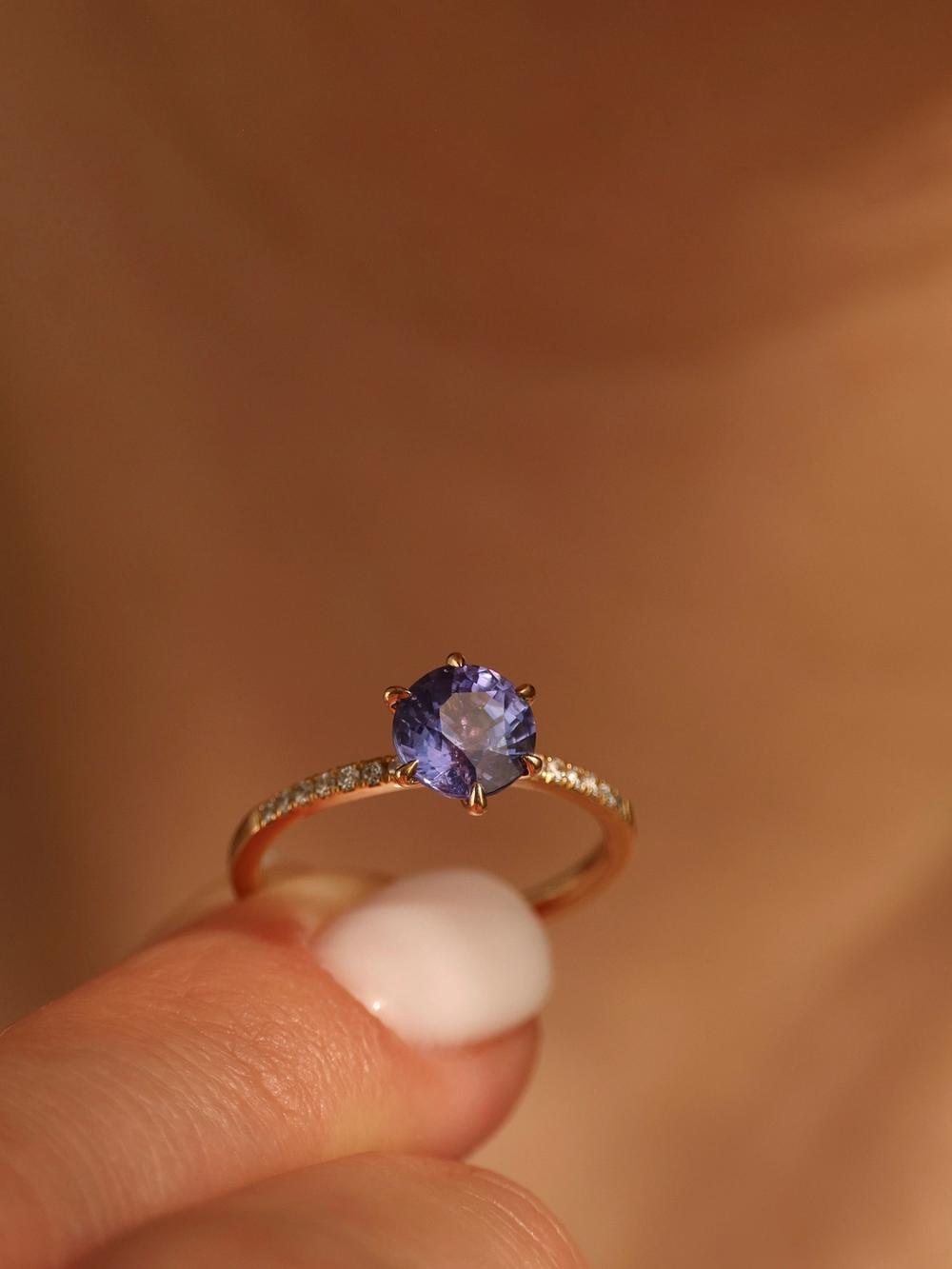 Lavender Flamingo & Pavé