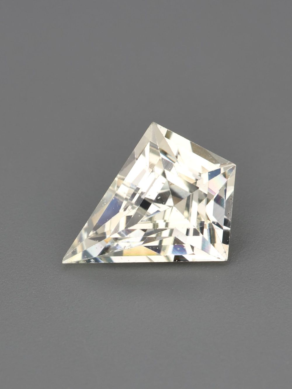 Island Vanilla Sapphire — 0.88 ct Shield Cut