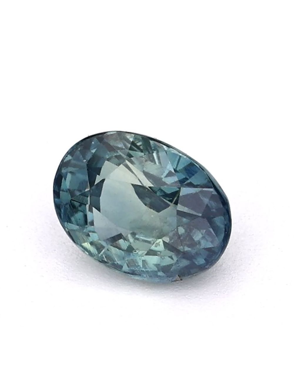 0.96 ct Teal, Oval Sapphire