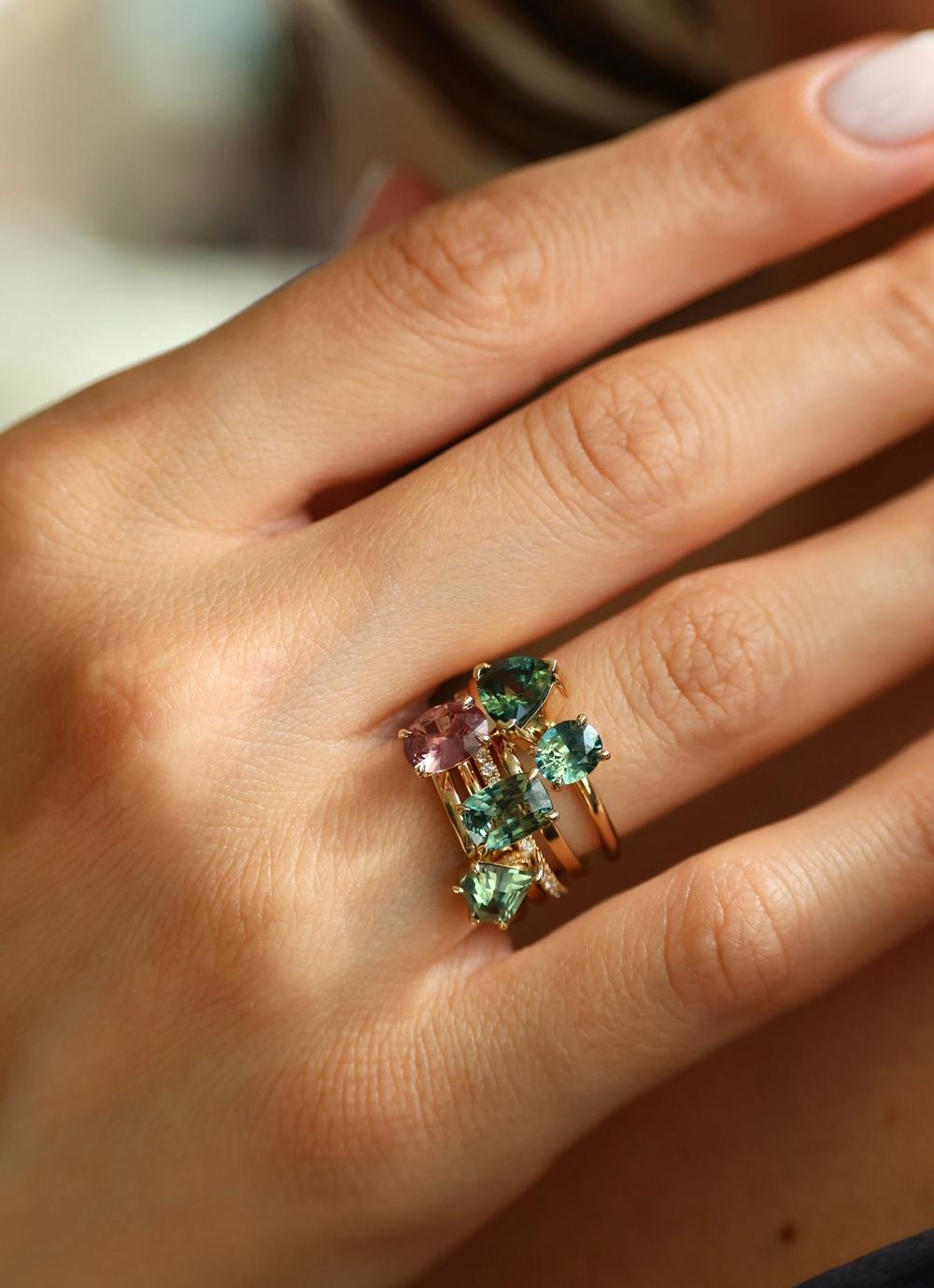 Nangi Sapphire Engagement Ring