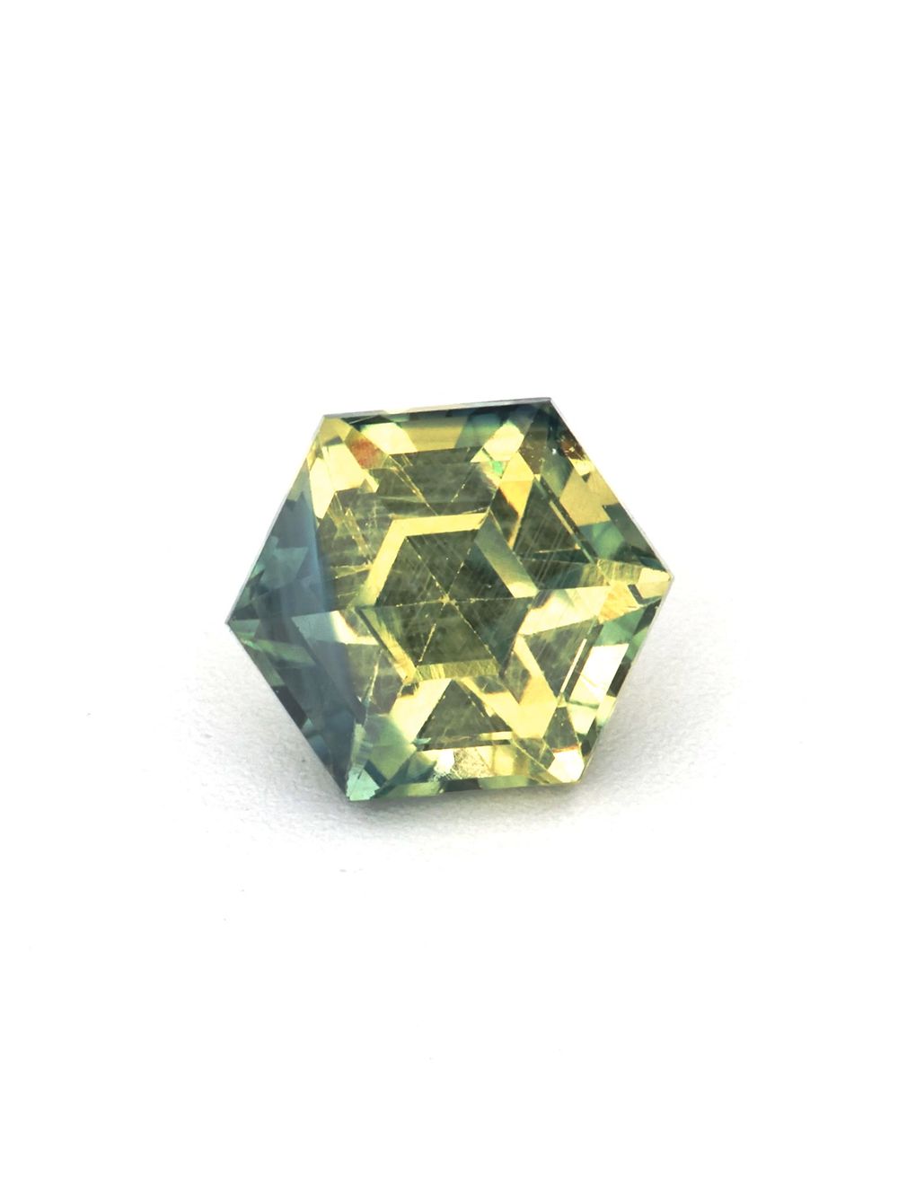 Willow Gold Sapphire — 0.82 ct Hexagon Cut