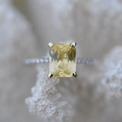Nangi fine jewelry - yellow ring in white gold