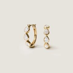 Nangi fine jewelry - white lab-grown diamond earring in gold