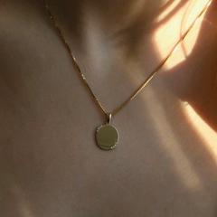 Nangi fine jewelry - white lab-grown diamond pendant in gold
