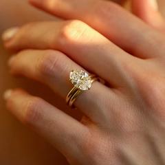 Nangi fine jewelry - white ring in gold