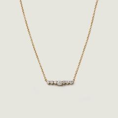 Nangi fine jewelry - white lab-grown diamond necklace in gold