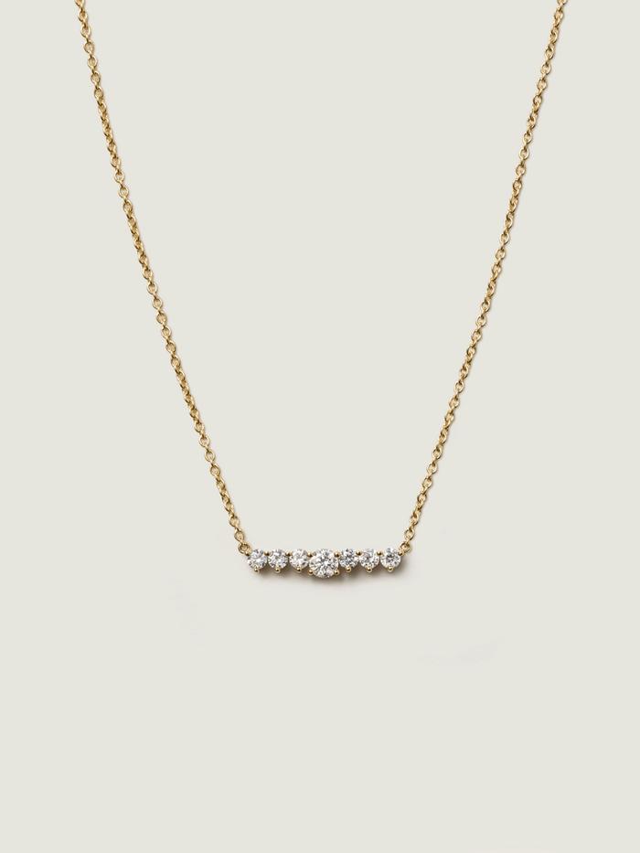 Nangi fine jewelry - white lab-grown diamond necklace in gold