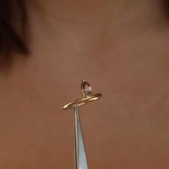 Nangi fine jewelry - brown tourmaline ring in yellow gold