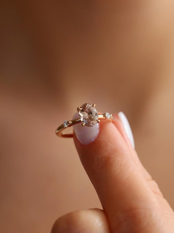 Nangi fine jewelry - champagne ring in yellow gold