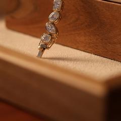 Nangi fine jewelry - white lab-grown diamond bracelet in gold