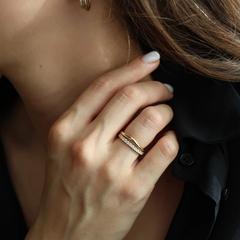 Nangi fine jewelry - lab grown diamond earring in gold