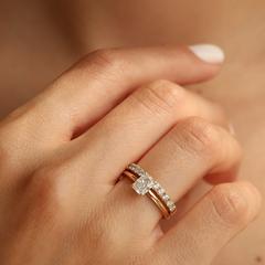 Nangi fine jewelry - white ring in gold