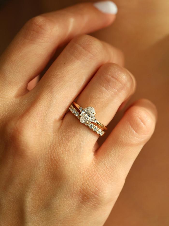 Nangi fine jewelry - lab grown diamond ring in gold