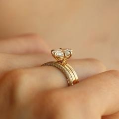 Nangi fine jewelry - white ring in gold