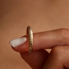 Nangi fine jewelry - white lab-grown diamond ring in gold