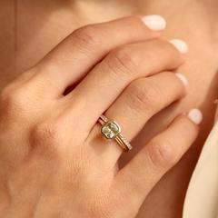 Nangi fine jewelry - yellow sapphire ring in yellow gold