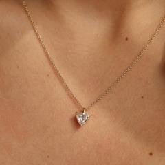 Nangi fine jewelry - white lab-grown diamond necklace in gold
