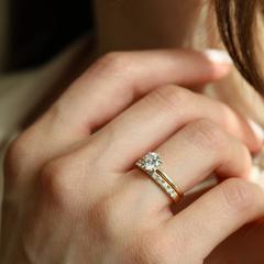 Nangi fine jewelry - white ring in gold