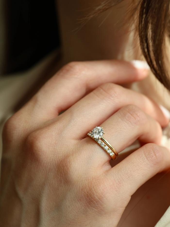 Nangi fine jewelry - white ring in gold
