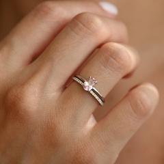Nangi fine jewelry - pink tourmaline ring in white gold