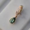 Nangi fine jewelry - green sapphire earring in yellow gold