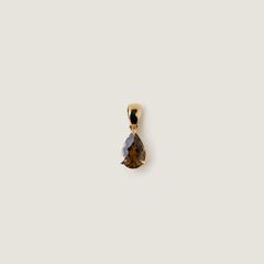 Nangi fine jewelry - brown tourmaline pendant in yellow gold