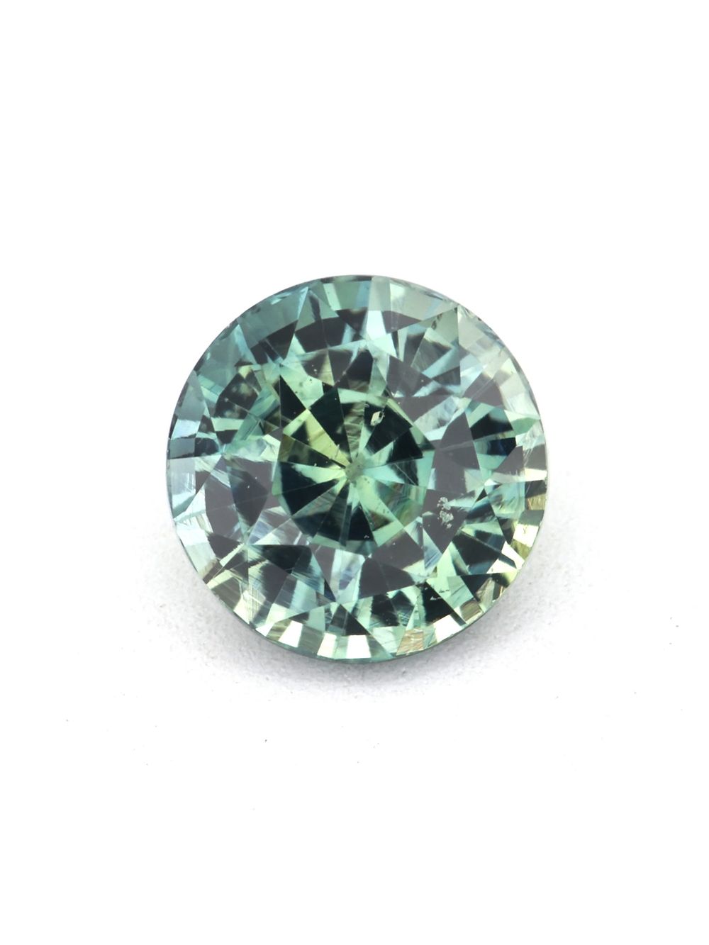 Green Breeze Sapphire — 1.14 ct Round Cut