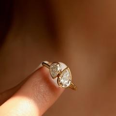 Nangi fine jewelry - white ring in gold