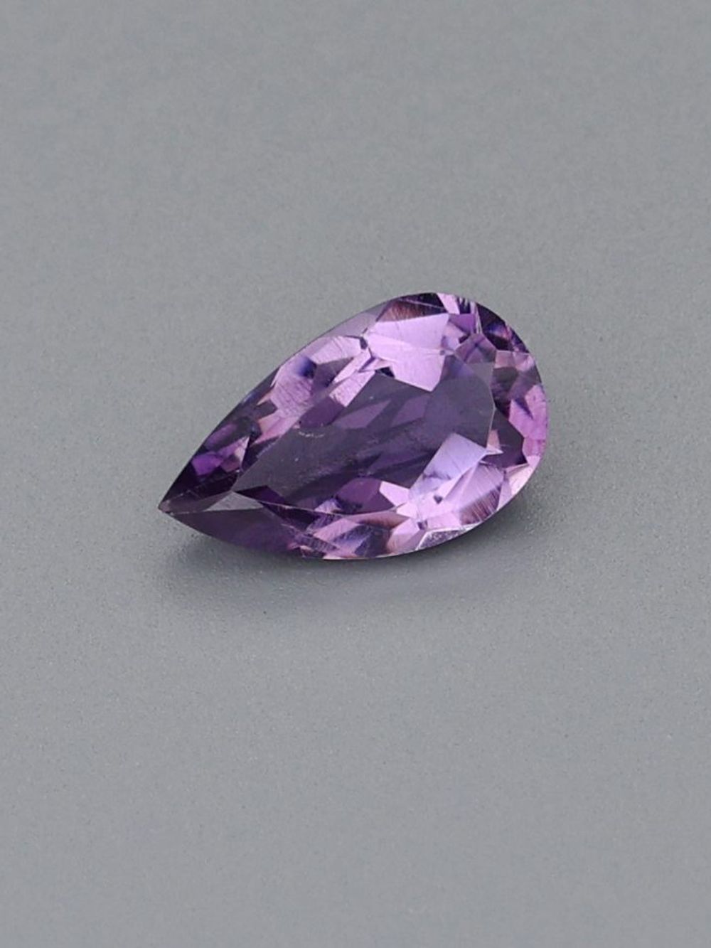 0.84 ct Intense Purple, Pear Cut Amethyst