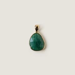 Nangi fine jewelry - green pendant in gold